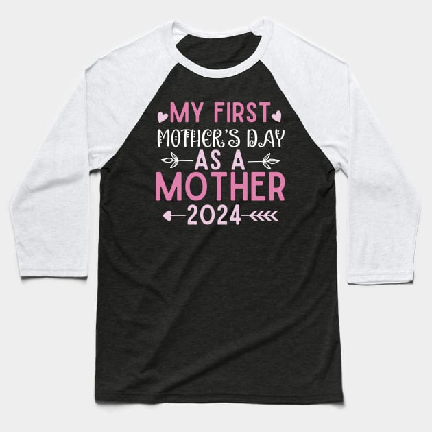 first mothers day 1st mothers day family mothers for mom Baseball T-Shirt by Emouran